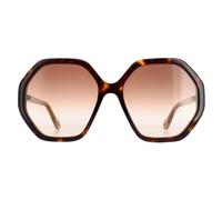 Chloé Unisex Sunglass CH0008S - Frame color: Black, Lens color: Brown Gradient