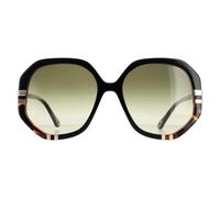 Chloe Sunglasses CH0105S 002 Shiny Black and Tortoise Green Gradient