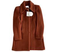 Chloé Women's Washed Wool Coat Jacket Blouson Parka Overcoat New 40