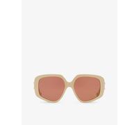 Chloe Womens White Ch0210s Square-frame Acetate Sunglasses