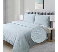 Chlophy Damask Duvet Cover Duck Egg Blue Duvet Sets Double Luxury Textured Jacquard Embossed Bedding Set Vintage Classic