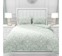 Chlophy Sage Green King Size Duvet Cover Sets Woodland Animals Floral Forest Bedding Set Fox Deer Spring Textured Flower Leaves Luxury Cottage Squirrel Bee Insect Bedding Set 230x220