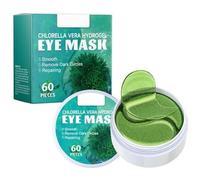 Chlorella Hydrogel Eye Mask, 60 pieces - Plant-based collagen, reduces fine lines and puffiness, brightens the eye area, 10-minute at-home care