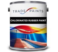 Chlorinated Rubber Paint For Concrete Stone Brick - Excellent Durable Waterproofing & Chemical Resistant (Regatta Blue BS18E53, 1 Litre)