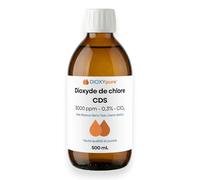Chlorine Dioxide Solution - CDS - 3000 ppm - Gas Dissolved in Water (No Residue) - Disinfectant - 500 mL - No Preservatives or Added Substances - Ultra Pure