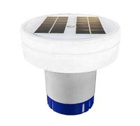 Chlorine Floater for Pool - Solar Ionizer for Pools, Floating Water Cleaner and Purifier, Solar Powered Light Up Chlorine Holder Tablet Floater Keeps Pool Water Crystal Clear