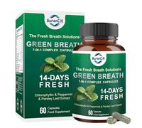 Chlorophyll Capsules Oral Health Probiotics - Bad Breath Capsules, 7-in-1 Body Deodorizing Supplement, Zero Breath Bad Breath, 7-in-1 Body Deodorizing Supplement, 60 Capsules