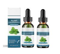 Chlorophyll Liquid Drops-Supports Deodorizing And Natural Energy,Mint Flavor,2pcs
