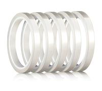 Chlotmio 5 Rolls Heat Resistance Tape 10mm x 33m/108ft Clear Heat Transfer Tape Heat Resistant Adhesive Thermal Tape Sublimation Tape for Tote Bags Blanks Ink Mugs Electronics Printing DIY Craft