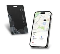 CHLOVOE Wallet Tracker Card w/Wireless Charging, Rechargeable Slim Finder for Apple Find My, IP68 Waterproof Item Locator for Wallet, Keys, Luggage, Passport, Phone Tracking Device