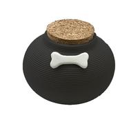 Chmentnanza Black Cremation Urn - for Ashes Dog/Cat, Sealed with Bone and Keepsake Bag
