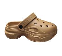 Chmentnanza Men's Waterproof Slides | Mud-Proof Garden Sandals with Quick-Dry & Non-Slip for Rainy Days (Brown, Adult, Men, 6, Numeric Range, UK Footwear Size System, 7, Medium)