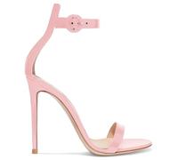 CHMILE CHAU 【You need to measure the length of your feet before ordering】 Fashion Women's Sandals-High Heel Stiletto Toe Round Toe Ankle Strap 34-CHC-34, 10 Pink, 10.5 UK
