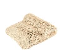 CHMMY Fluffy Dog Blanket, Soft Cat Blanket, Fleece Blanket, Washable Deck for Pets, Dogs, Cats, Puppies, Soft Warm Mat for Pets, Dogs, Cats, Puppies,Beige M 60x80cm