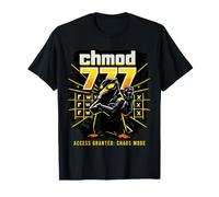 Chmod Funny Tux Power Cybernetic Open Source Code Specialist T-Shirt