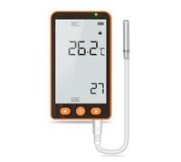 CHNADKS GSP-70PRO Temperature Data Logger - High-Precision Sensor, LCD Display, USB Data Export (PDF/Excel), Alarm Alerts, Rechargeable Battery, for Cold Chain, Storage & Labs (-40°C to 85°C)