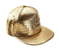 Chnli Unisex Baseball Cap Adjustable Hip-Hop Hat Basic Casual Dancer Skater Rapper (Gold)