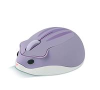 CHNNO1 2.4G wireless mouse USB optical cute hamster cartoon computer mouse mini ergonomic 3D PC office laptop desktop gift child purple