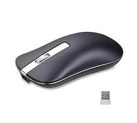 CHNNO1 Rechargeable wireless mouse computer mouse mute PC laptop 2.4Ghz mini USB ergonomic noise-free mouse Bluetooth4.0Blue