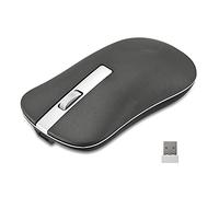 CHNNO1 Rechargeable wireless mouse computer mouse mute PC laptop 2.4Ghz mini USB ergonomic noiseless mouse 2.4GUSBGray