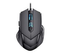 CHNNO1 Wired gaming mouse 6 buttons USB mute LED fiber optic cable ergonomic PC mouse, suitable for laptop gamers