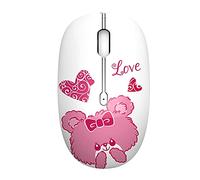 CHNNO1 Wireless mouse 2.4G cute silent optical travel mouse, with USB receiver 1600DPI 3 buttons, for notebook computer LittleBear