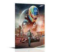 CHNPNGDE Fernando Alonso Art Canvas Prints, Wall Pictures, Decorative Paintings for the Living Room, Paintings for Boys' Room, Modern Wall Pictures for Girls' Room, Gift Pictures 08 x 12 inches (20 x