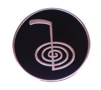 Cho Ku Rei Energy Strength Power Universe Reiki Symbol Yoga Meditation 1" Enamel Pin Badge, 1 Inch Tall, Enamel, metal