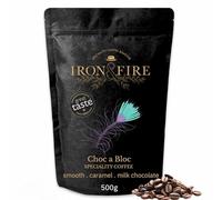 Choc a Bloc 500g Whole Beans - Elevate Your Coffee Ritual with Award-Winning Central American Coffee, Infused with Milk Chocolate, Caramel & Vanilla Notes - Ideal for Fresh Grind Lovers - IRON & FIRE