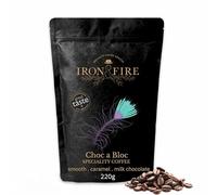 Choc a Bloc Specialty Blend 220g Whole Beans - Dive into Award-Winning Central American Coffee with Rich Milk Chocolate, Caramel & Vanilla Notes - Perfect for Your Fresh Grind Experience - IRON & FIRE