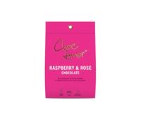 Choc Amor - Raspberry & Rose Milk Chocolate, 90g Bag | 41% Single Origin Colombian Cocoa - Handcrafted Artisan Chocolate - Fruity, Floral & Elegant - Luxury Chocolate