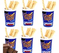 Choc Dips Original 6 x 28g - Biscuit Sticks With Chocolate Flavour Dip