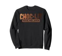 Choc-Lit 100% Melanin Queen Black History Pride African Sweatshirt