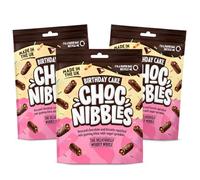 Choc Nibbles Chocolate Biscuit Bites Multipack | Chocolate Sharing Snacks | Assorted Flavours for Movie Nights, Parties & Gifting (Birthday Cake, Birthday Cake 3 Packs)