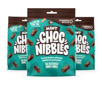Choc Nibbles Chocolate Biscuit Bites Multipack | Chocolate Sharing Snacks | Assorted Flavours for Movie Nights, Parties & Gifting (Mint, Mint 3 Packs)