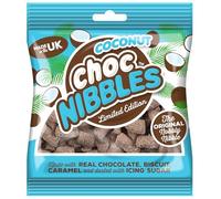 Choc Nibbles Coconut - 150g Snack Bag | Chocolate Covered Biscuit, Caramel & Coconut Nibbles, Sweet Sharing Treat | Multiple Flavours - By Sweet Dreams