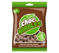 Choc Nibbles Mint - 150g Snack Bag | Chocolate Covered Biscuit, Caramel & Mint Nibbles, Sweet Sharing Treat | Multiple Flavours - By Sweet Dreams
