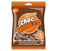 Choc Nibbles Orange - 150g Snack Bag | Chocolate Covered Biscuit, Caramel & Orange Nibbles, Sweet Sharing Treat | Multiple Flavours - By Sweet Dreams