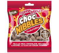 Choc Nibbles Toffee Apple - 150g Snack Bag | Chocolate Covered Biscuit, Caramel & Toffee Apple Nibbles, Sweet Sharing Treat | Multiple Flavours - By Sweet Dreams