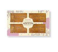 Choc on Choc Bank of Dad Belgian Milk Chocolate Credit Card, 100g, Handcrafted, Edible Gold, Father’s Day & Birthday Gift