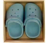 Choc on Choc - Blue Chocolate Chocs - Handmade White Belgian Chocolate Solid Crocs - Fun Novelty Gift for Shoe Lovers, Croc Fans, Birthdays, Gag Gifts or Parties - Box of 2-90g