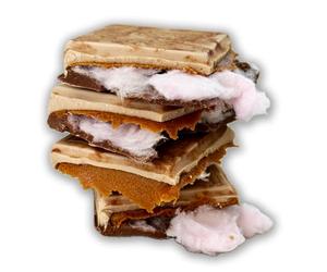 Choc on Choc - CandyFloss & Biscoff Filled Chocolate Bar - Handmade Belgian Milk & White Chocolate - Sweet Candyfloss & Biscoff Centre - Fun Novelty Gift for Chocolate Lovers - 145g