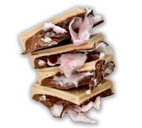 Choc on Choc - CandyFloss & Filled Chocolate Bar - Handmade Belgian Chocolate - Filled with Hazelnut and Candyfloss - Whimsical Novelty Gift - 145g