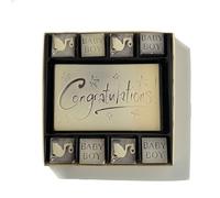CHOC ON CHOC Chocolate Congratulations Baby Boy Gift Choc on Choc Chocolate