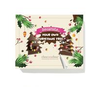 Choc On Choc Chocolate Decorate Your Own Christmas Trees Kit - Handmade Belgian Chocolate with Icing & Mini Beans (95g)