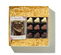 CHOC ON CHOC Chocolate Male Body & Assorted Hearts
