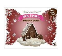 Choc On Choc Chocolate Melt and Make Your Own Christmas House Kit, 560g - Fun DIY Christmas Activity with Belgian Chocolate