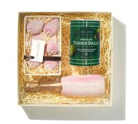 CHOC ON CHOC Chocolate Tennis Balls, Bottle & Strawberries Gift Box