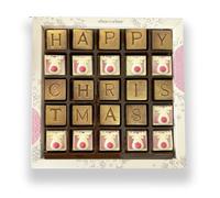 CHOC ON CHOC Happy Christmas Chocolate Message Box