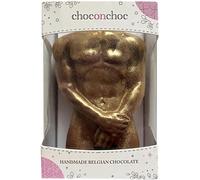 Choc on Choc - Male Chocolate Body - Handmade Belgian Milk Chocolate Gift with Edible Gold Dust - Fun and Cheeky Novelty Treat for Adults, Birthdays or Hen Parties - 65g